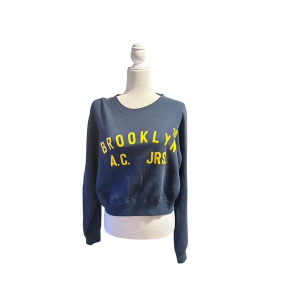 RILEY 1880 Vintage/FREE PEOPLE Navy Sweatshirt in Sz Medium - Picture 1 of 5